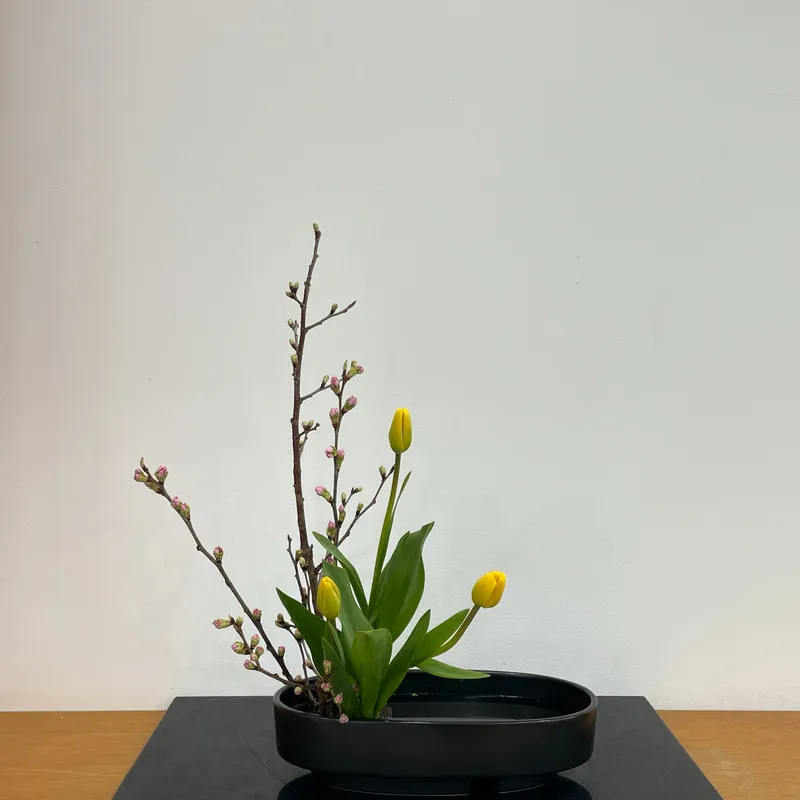 Moribana, upright